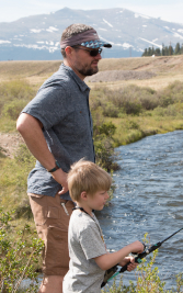 Aaron Penner fishing in Fairplay Colorado