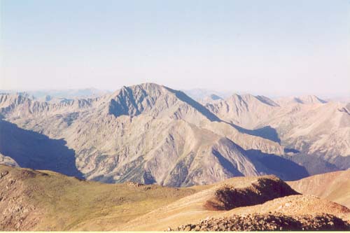 La Plata Peak as seen from Mount Elbert
