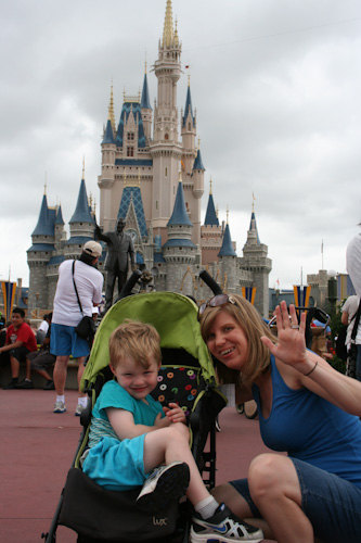 Walt Disney World Castle, with Courtney and Grant