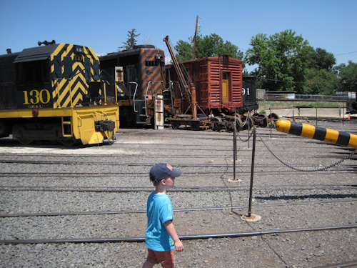 Grant at the Colorado Railroad Museum